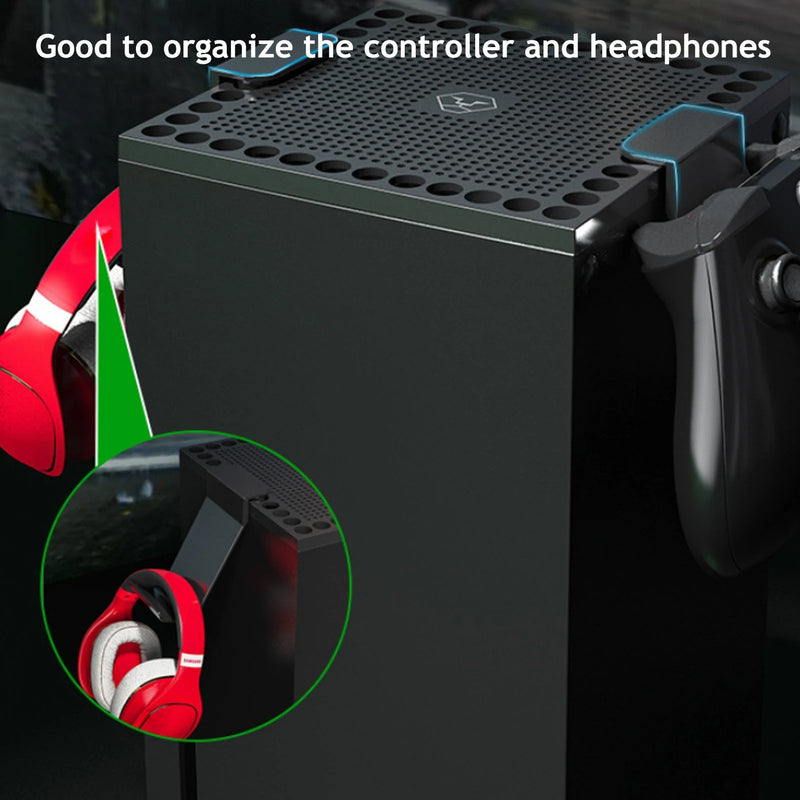 Cargue la imagen en el visor de la galería, Xbox Series S X Controller Handset Headphone Holder Mount Cooling Cover - Polar Tech Australia