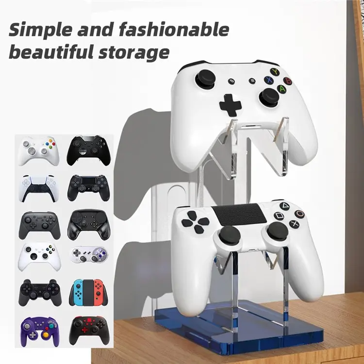 Load image into Gallery viewer, PS4 / Xbox One / Switch Game Controller Holder Desktop Gamepad Storage Holder - Transparent - Polar Tech Australia