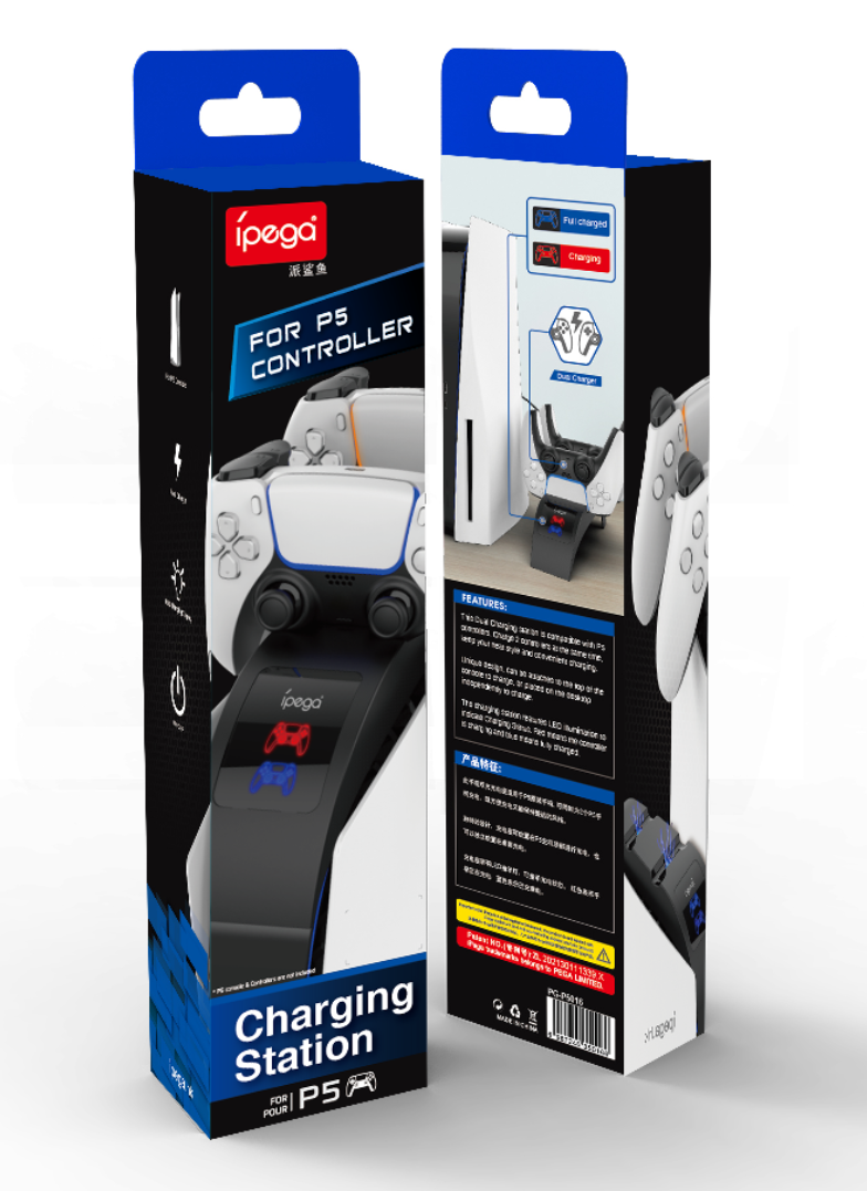 Load image into Gallery viewer, PlayStation 5 PS5 - Dual Controller Fast Dual Controller Fast Charging Dock Stand USB Station Base with Indicator Light - Polar Tech Australia