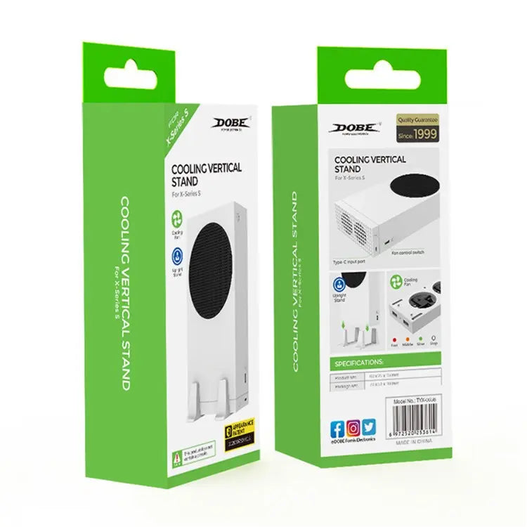 Cargue la imagen en el visor de la galería, Xbox Series S Vertical Cooling Stand Holder Dual Cooling Fan Base - Polar Tech Australia