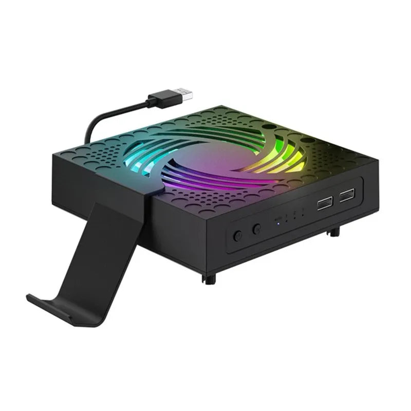 Chargez l'image dans la visionneuse de la galerie, Xbox Series X Console RGB Cooling Fan with USB2.0 Interface, Handle Hooks - Polar Tech Australia