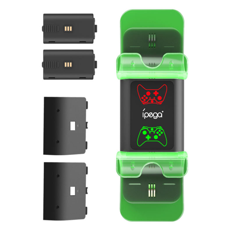 Load image into Gallery viewer, Xboxes Series X & S Luminous Base Dock Charging Station with Charging Indicator 2 Batteries - Polar Tech Australia