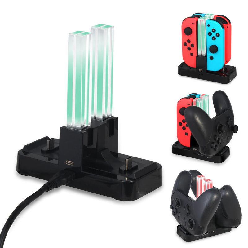 Cargue la imagen en el visor de la galería, Nintendo Switch Joy-con Pro Game Accessories Charging Dock Charger Station - Polar Tech Australia