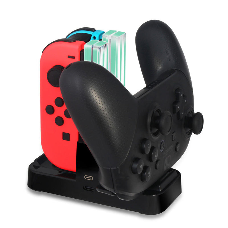 Cargue la imagen en el visor de la galería, Nintendo Switch Joy-con Pro Game Accessories Charging Dock Charger Station - Polar Tech Australia