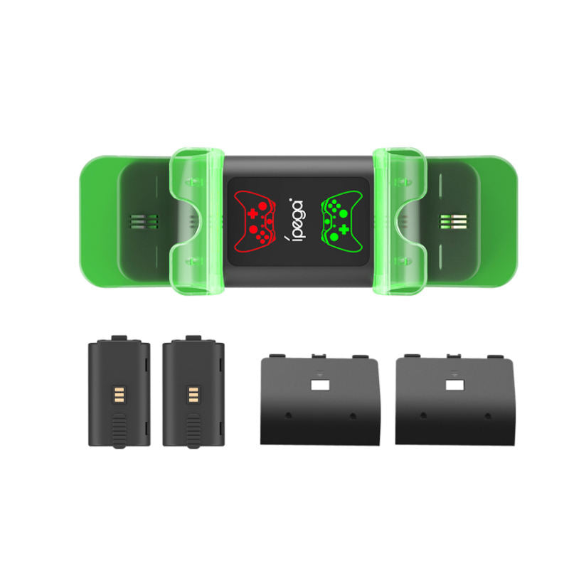 Load image into Gallery viewer, Xboxes Series X & S Luminous Base Dock Charging Station with Charging Indicator 2 Batteries - Polar Tech Australia