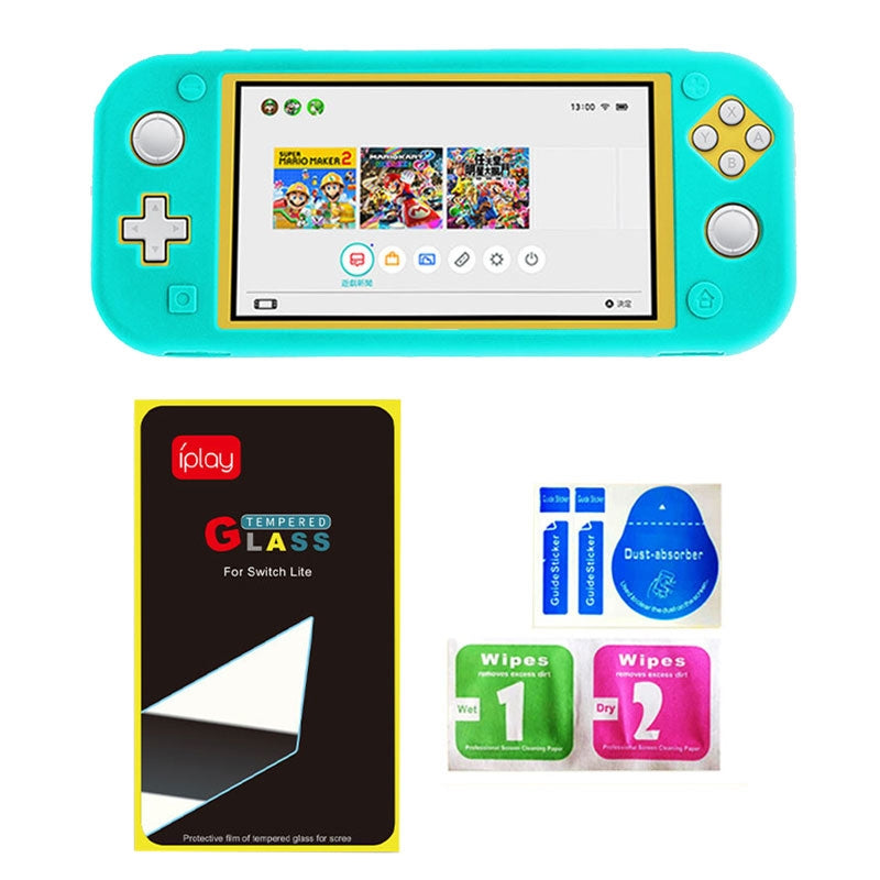 Chargez l'image dans la visionneuse de la galerie, Switch Lite Game Host Silicone Full Coverage Protective Case with Screen Protector(Mint Green) - Polar Tech Australia