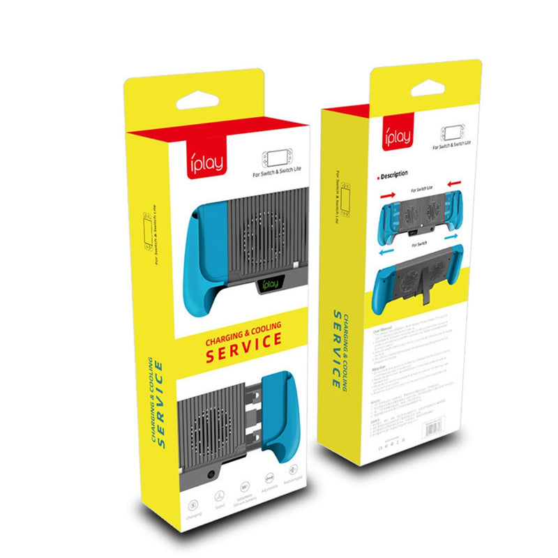 Load image into Gallery viewer, Switch Lite Host Charging Grips Stand Shell Cooling Fan(Blue) - Polar Tech Australia