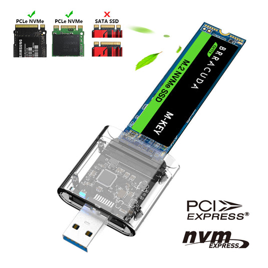 (PCIE-Based) M.2 NVMe SSD to USB 3.0 / 3.1 Gen2 External Hard Drive Adapter Reader Data Recovery - Polar Tech Australia