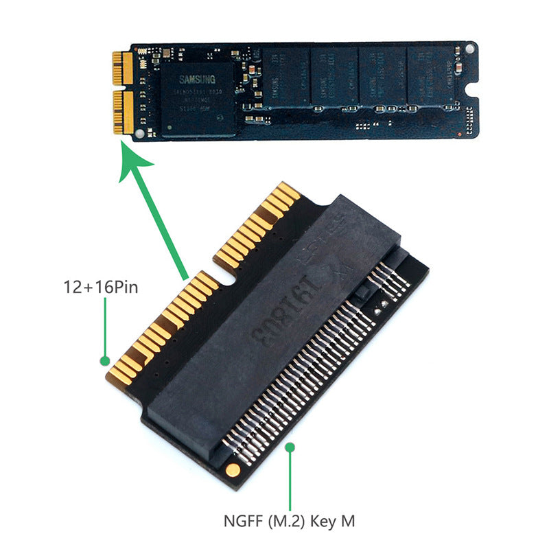 Cargue la imagen en el visor de la galería, NVMe PCIe M.2 SSD Hard Drive Adapter For Apple MacBook Air A1465/A1466 (2013 - 2017) & MacBook Pro A1398/A1502 (2013-2015) - Polar Tech Australia