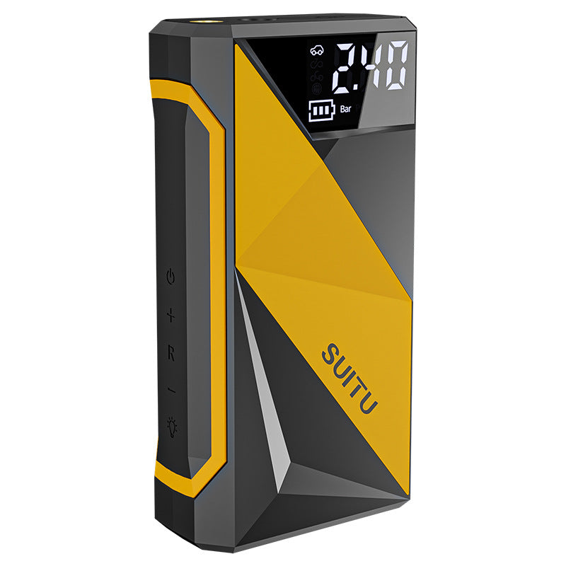 Cargue la imagen en el visor de la galería, SUITU 2 in 1 Wireless Electric Portable Mini Smart Air Pump Air Compressor Inflator & PD Fast Portable Charger Power Bank - Polar Tech Australia