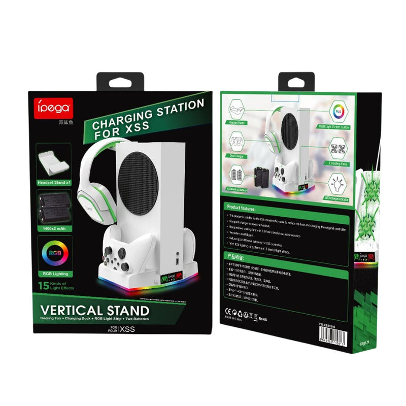 Cargue la imagen en el visor de la galería, Xbox Series S Cooling Fan Base Game Console Charger with 2 USB Ports - Polar Tech Australia