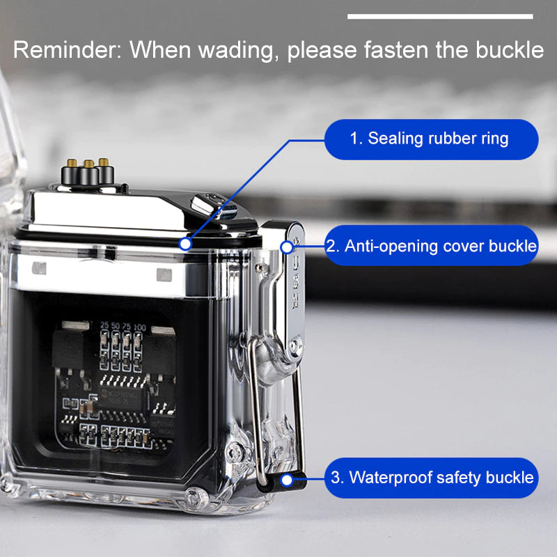 Load image into Gallery viewer, Cyber Punk Style Transparent Super Cool Windproof Waterproof Electric Cigarette Lighter Men Gift - Polar Tech Australia