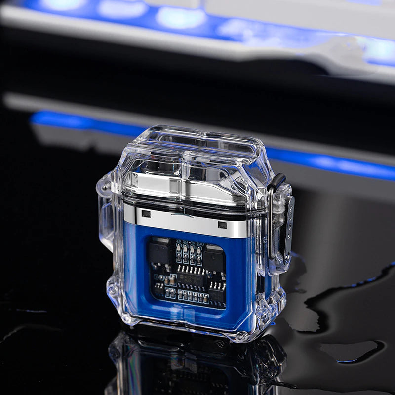 Load image into Gallery viewer, Cyber Punk Style Transparent Super Cool Windproof Waterproof Electric Cigarette Lighter Men Gift - Polar Tech Australia