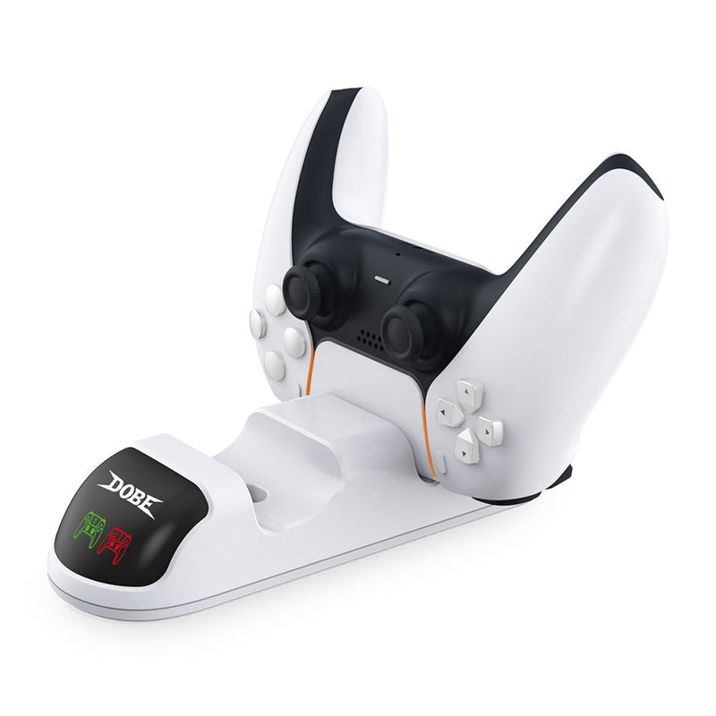 Load image into Gallery viewer, PS5 Detachable Charging Dock Game Controller Dual Charging Stand with Adapter LED Indicator - Polar Tech Australia