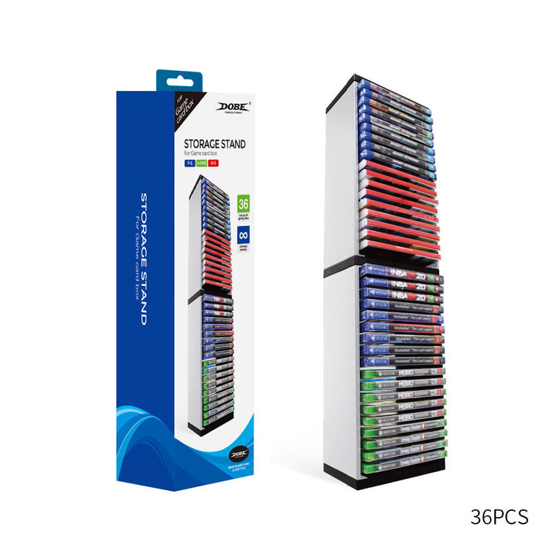 Cargue la imagen en el visor de la galería, PS4/PS5/Xbox/Nintendo Switch 36-Tier Optical Disc Rack Vertical Card Box Holder Storage Stand Game Card Box - Polar Tech Australia