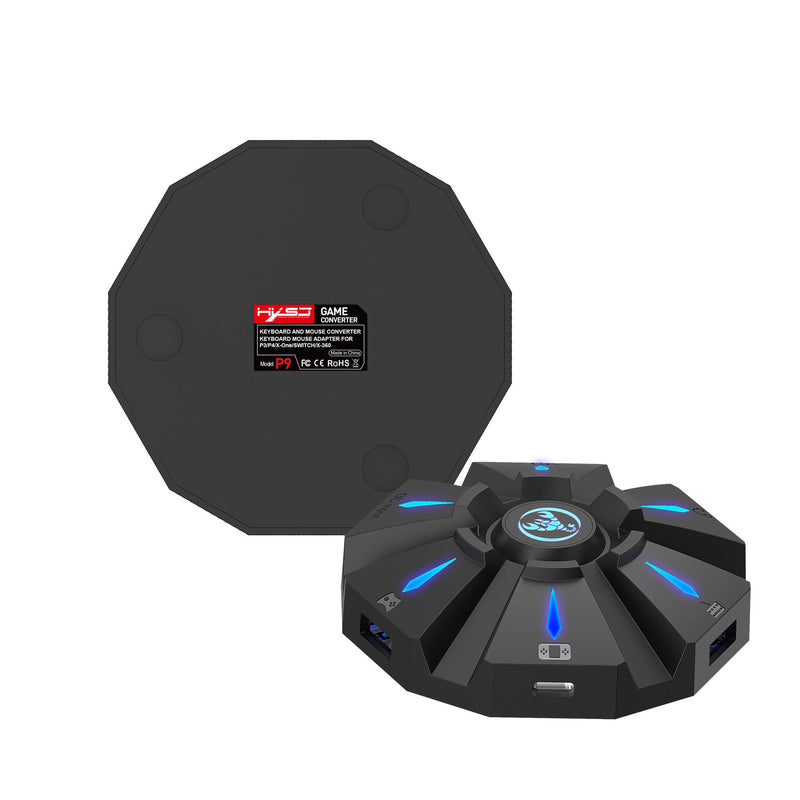 Cargue la imagen en el visor de la galería, Nintendo Switch PS4 PS3 Xbox One Xbox 360 PC Plug and Play RGB Light Game Controller Gamepad Console Keyboard Mouse Headset Converter Adapter - Polar Tech Australia