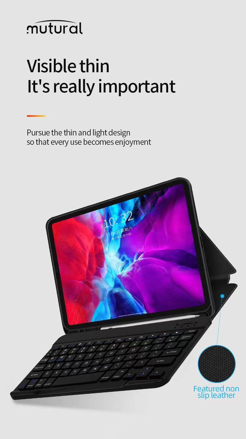 Cargue la imagen en el visor de la galería, Apple iPad Pro 11" (1st & 2nd Gen) Mutural MFI Certified Wireless Keyboard Case - Polar Tech Australia