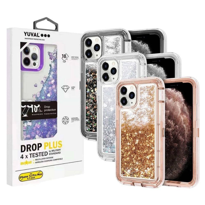 Cargue la imagen en el visor de la galería, YUYAL Apple iPhone 13/Mini/Pro/Max Glitter Clear Transparent Liquid Sand Watering Case - Polar Tech Australia