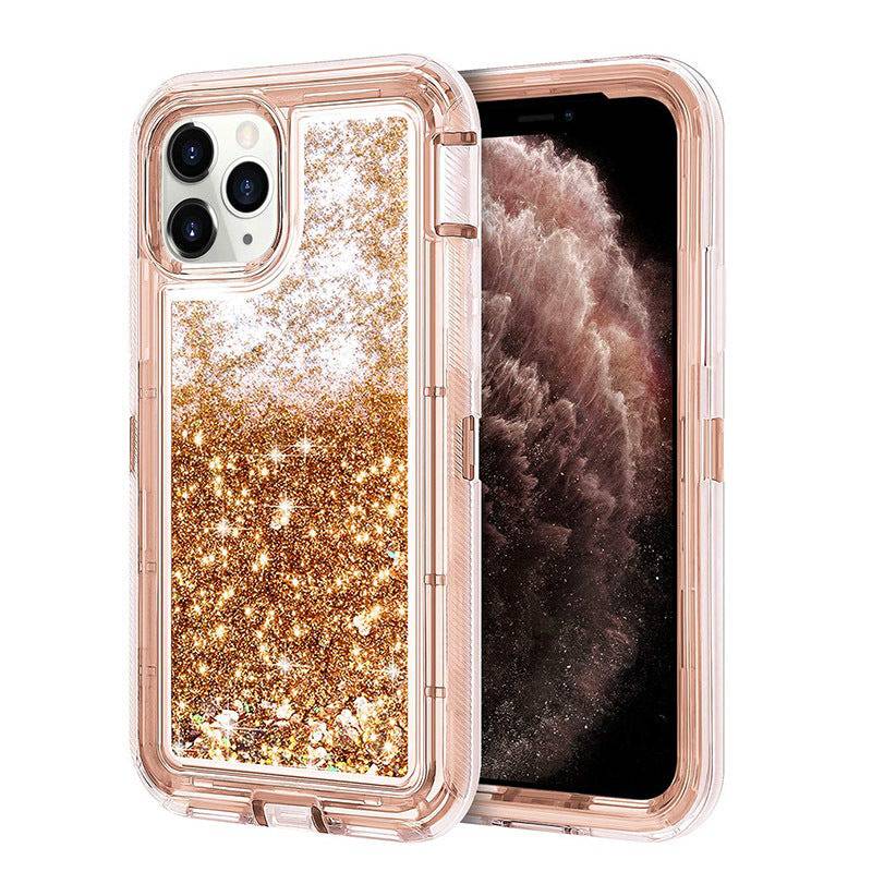 Cargue la imagen en el visor de la galería, YUYAL Apple iPhone 13/Mini/Pro/Max Glitter Clear Transparent Liquid Sand Watering Case - Polar Tech Australia