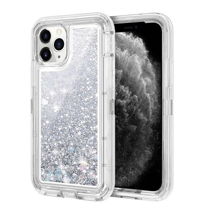 Cargue la imagen en el visor de la galería, YUYAL Apple iPhone 13/Mini/Pro/Max Glitter Clear Transparent Liquid Sand Watering Case - Polar Tech Australia