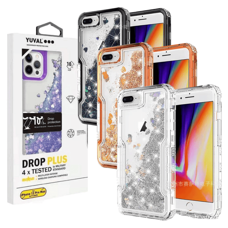 Cargue la imagen en el visor de la galería, Apple iPhone 6/6S/7/8/Plus/SE 2020 Glitter Clear Transparent Liquid Sand Watering Case - Polar Tech Australia