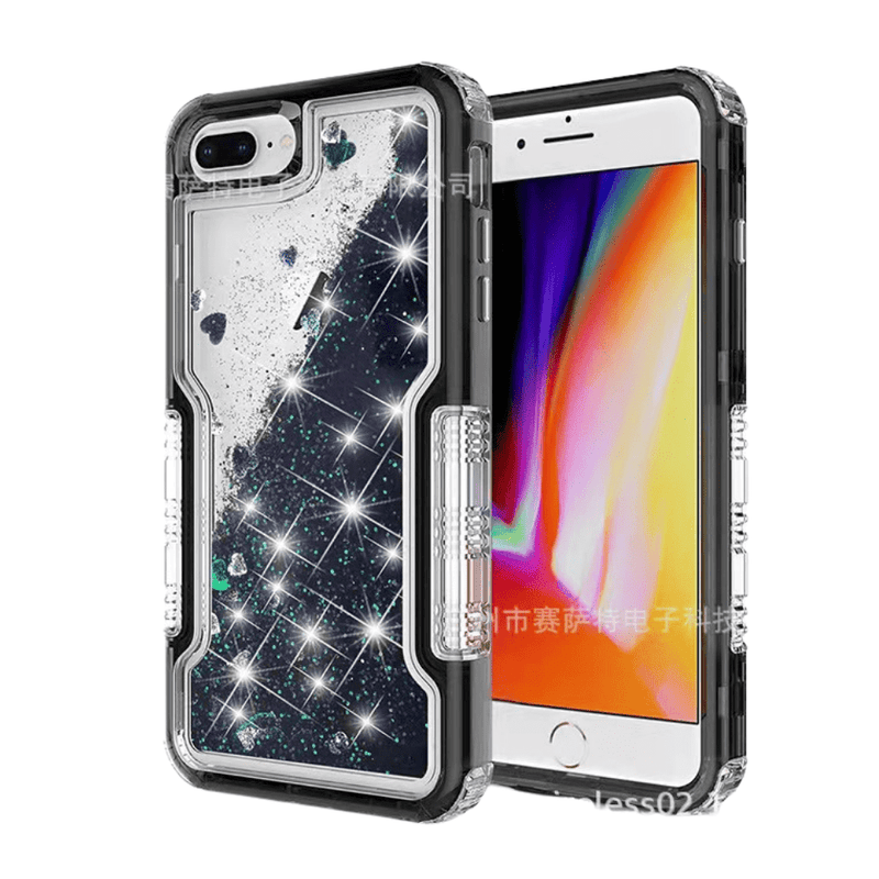Cargue la imagen en el visor de la galería, Apple iPhone 6/6S/7/8/Plus/SE 2020 Glitter Clear Transparent Liquid Sand Watering Case - Polar Tech Australia