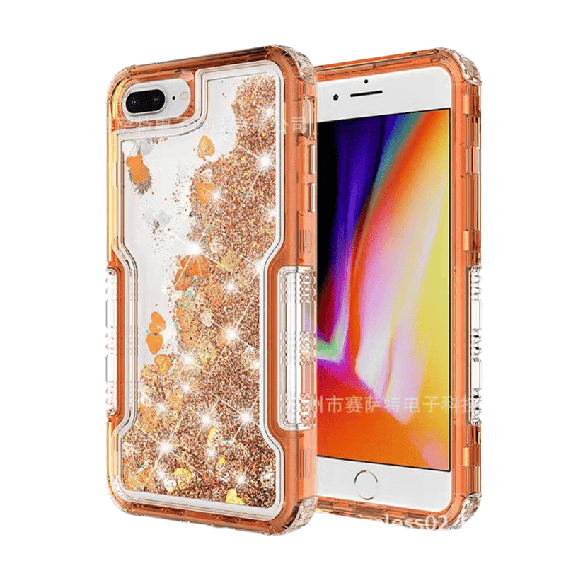 Cargue la imagen en el visor de la galería, Apple iPhone 6/6S/7/8/Plus/SE 2020 Glitter Clear Transparent Liquid Sand Watering Case - Polar Tech Australia