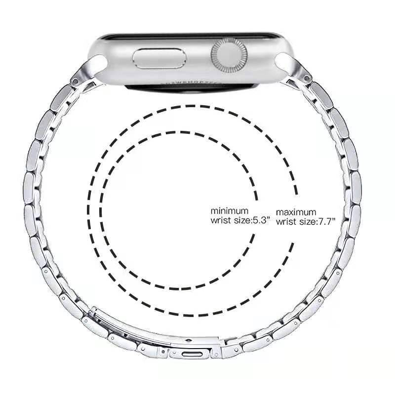 Cargue la imagen en el visor de la galería, Apple Watch 1/2/3/4/5/SE/6/7/8 Stainless Steel Watch Band Strap - Polar Tech Australia