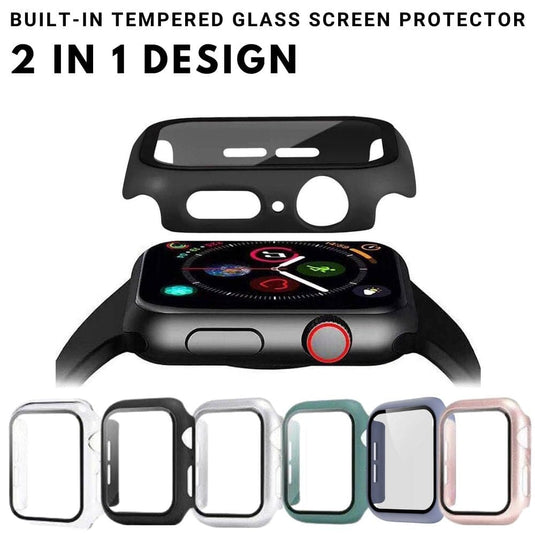 Apple Watch Series 4/5/6/SE 40mm 44mm Full Covered 2 in 1 Case & Tempered Glass Protector - Polar Tech Australia