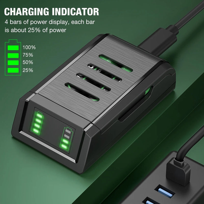 Chargez l'image dans la visionneuse de la galerie, Xbox Game Controller Dual Battery Pack Charging Station Battery Charger Lightweight Charging Base - Polar Tech Australia