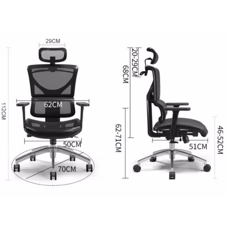 Chargez l'image dans la visionneuse de la galerie, Deluxe Ergonomic Adjustable Breathable Mesh Comfortable Office Chair - Polar Tech Australia