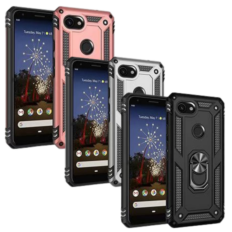 Load image into Gallery viewer, Google Pixel 3A / 3A XL Armor Shield Heavy Duty Magnet Ring Holder Drop Proof Case - Polar Tech Australia