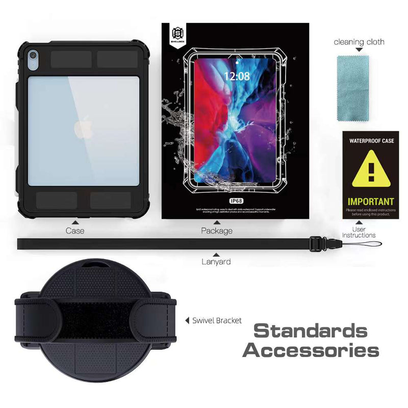 Cargue la imagen en el visor de la galería, Apple iPad 10th 2022 10.9" Shellbox Waterproof Heavy Duty Lifeproof Style Case - Polar Tech Australia