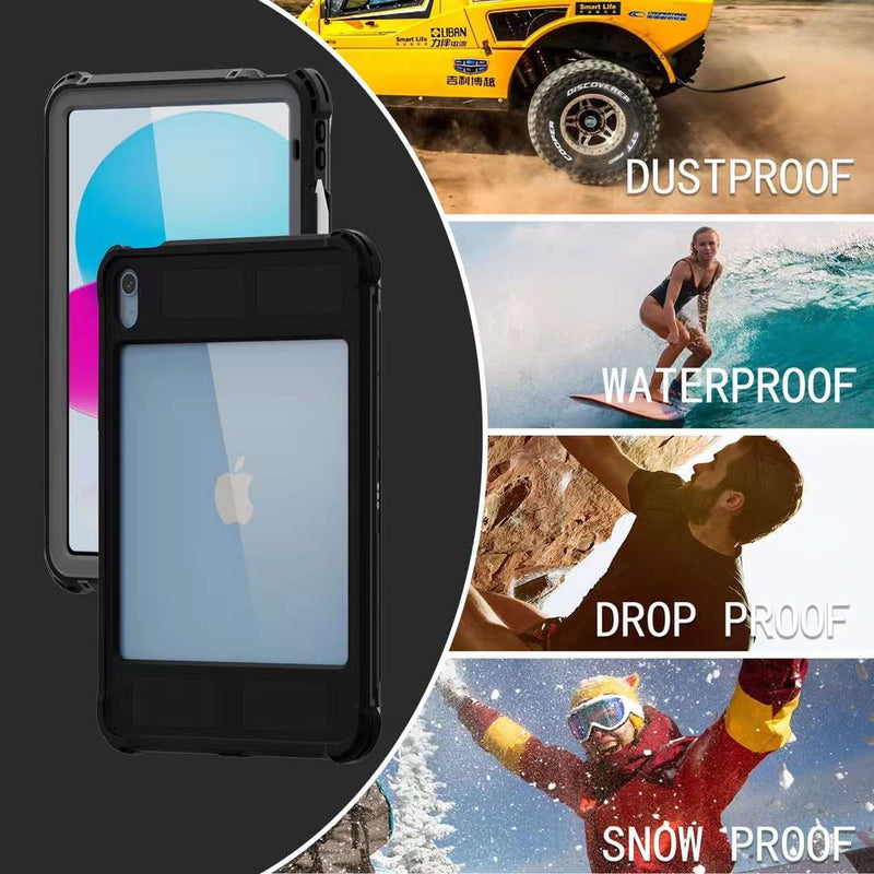 Cargue la imagen en el visor de la galería, Apple iPad 10th 2022 10.9" Shellbox Waterproof Heavy Duty Lifeproof Style Case - Polar Tech Australia