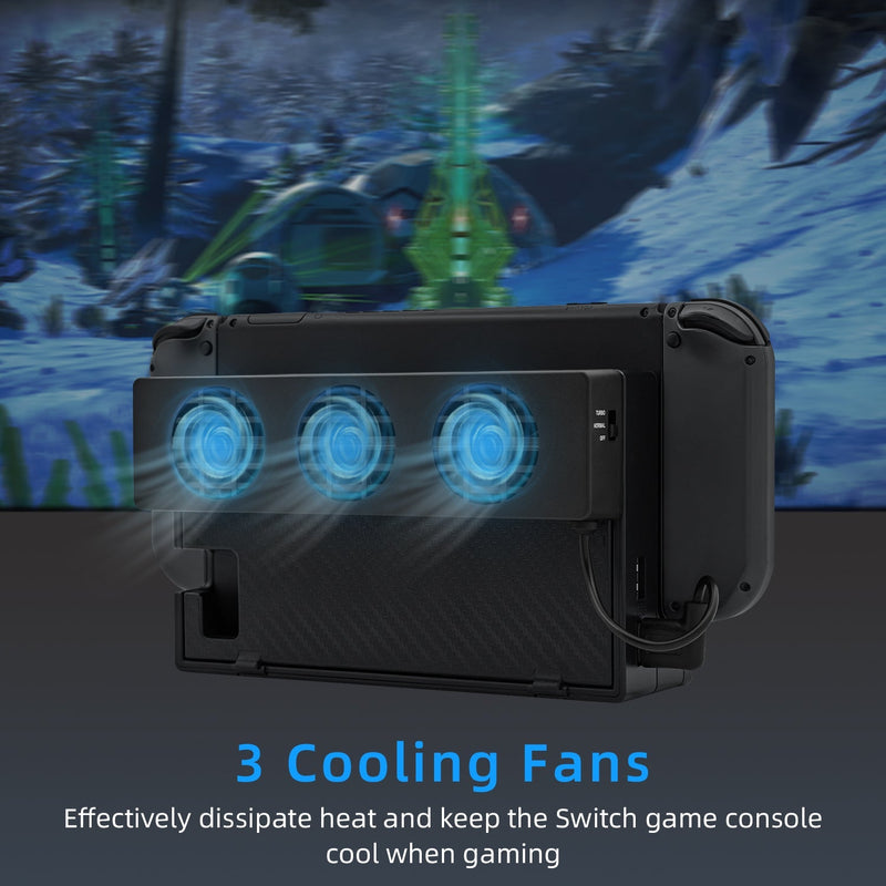 Cargue la imagen en el visor de la galería, Nintendo Switch & Cooling Fan Stand Dock - Polar Tech Australia