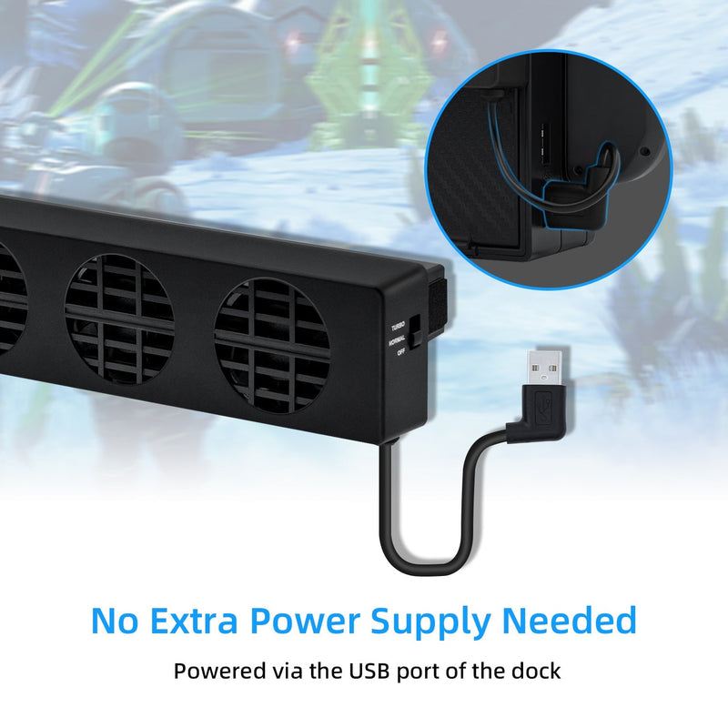 Cargue la imagen en el visor de la galería, Nintendo Switch & Cooling Fan Stand Dock - Polar Tech Australia