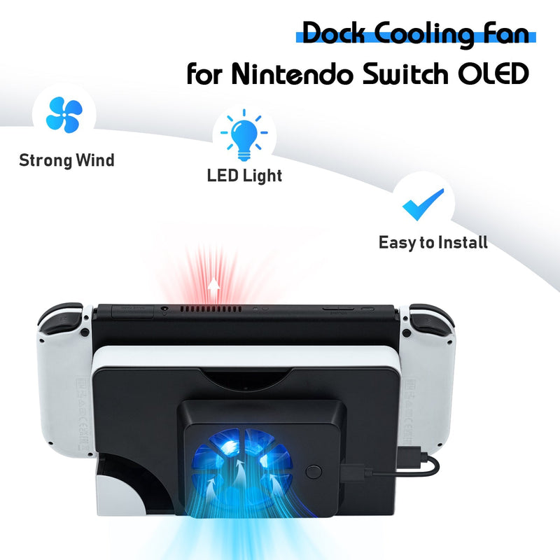 Cargue la imagen en el visor de la galería, Nintendo Switch OLED Dock Cooling Fan Stand - Polar Tech Australia