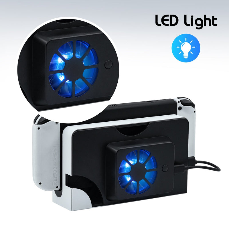 Cargue la imagen en el visor de la galería, Nintendo Switch OLED Dock Cooling Fan Stand - Polar Tech Australia