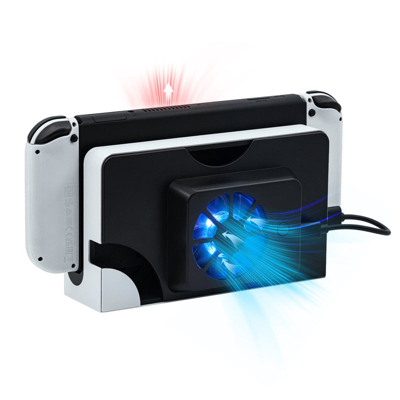 Cargue la imagen en el visor de la galería, Nintendo Switch OLED Dock Cooling Fan Stand - Polar Tech Australia