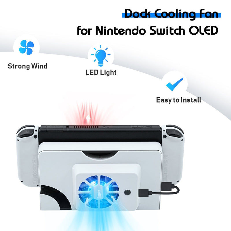 Cargue la imagen en el visor de la galería, Nintendo Switch OLED Dock Cooling Fan Stand - Polar Tech Australia