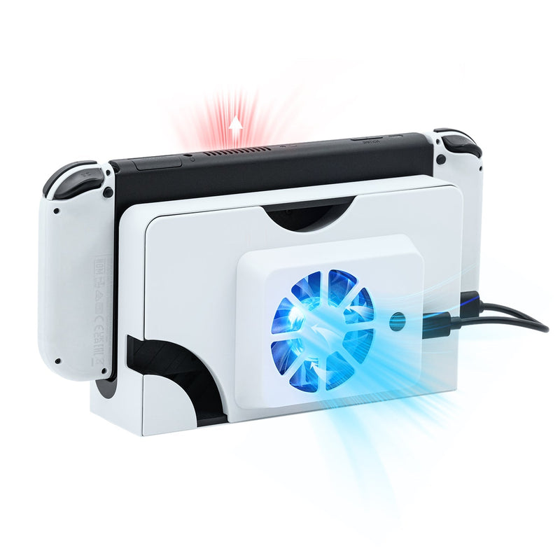 Cargue la imagen en el visor de la galería, Nintendo Switch OLED Dock Cooling Fan Stand - Polar Tech Australia