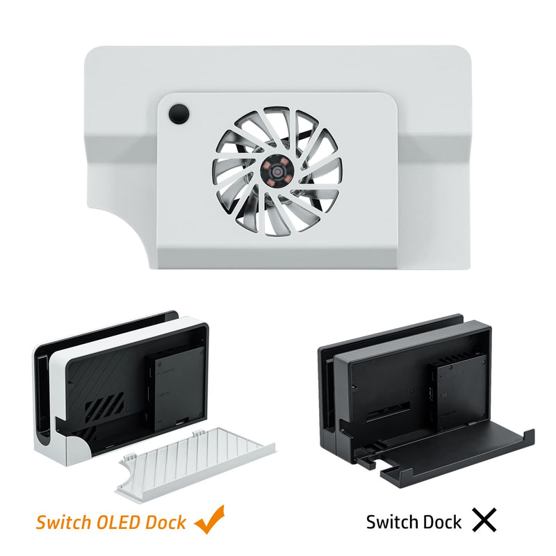 Load image into Gallery viewer, Nintendo Switch OLED Dock Cooling Fan with Game Card Storage - Polar Tech Australia
