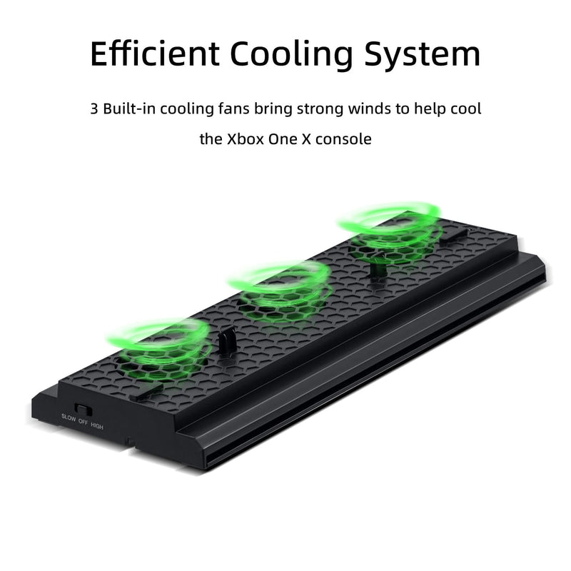 Cargue la imagen en el visor de la galería, Xbox One X Vertical Cooling Stand with 3 Fans and 3 USB Ports - Polar Tech Australia