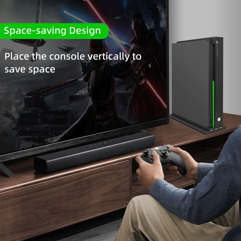 Cargue la imagen en el visor de la galería, Xbox One X Vertical Cooling Stand with 3 Fans and 3 USB Ports - Polar Tech Australia