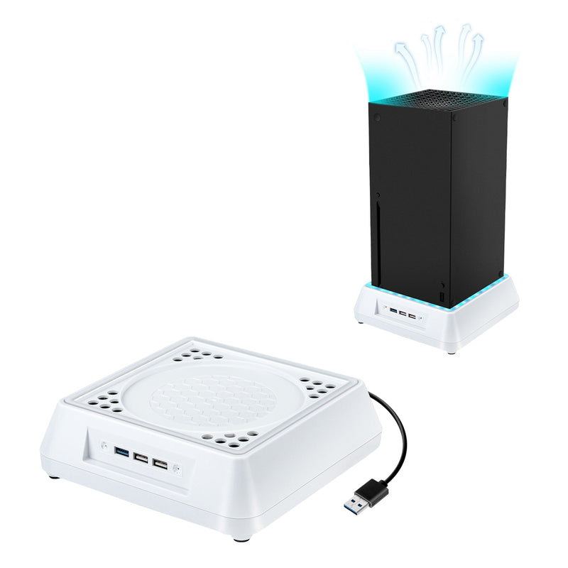 Cargue la imagen en el visor de la galería, Xbox Series X Console Cooling Stand with LED Lighting & Indicator - Polar Tech Australia