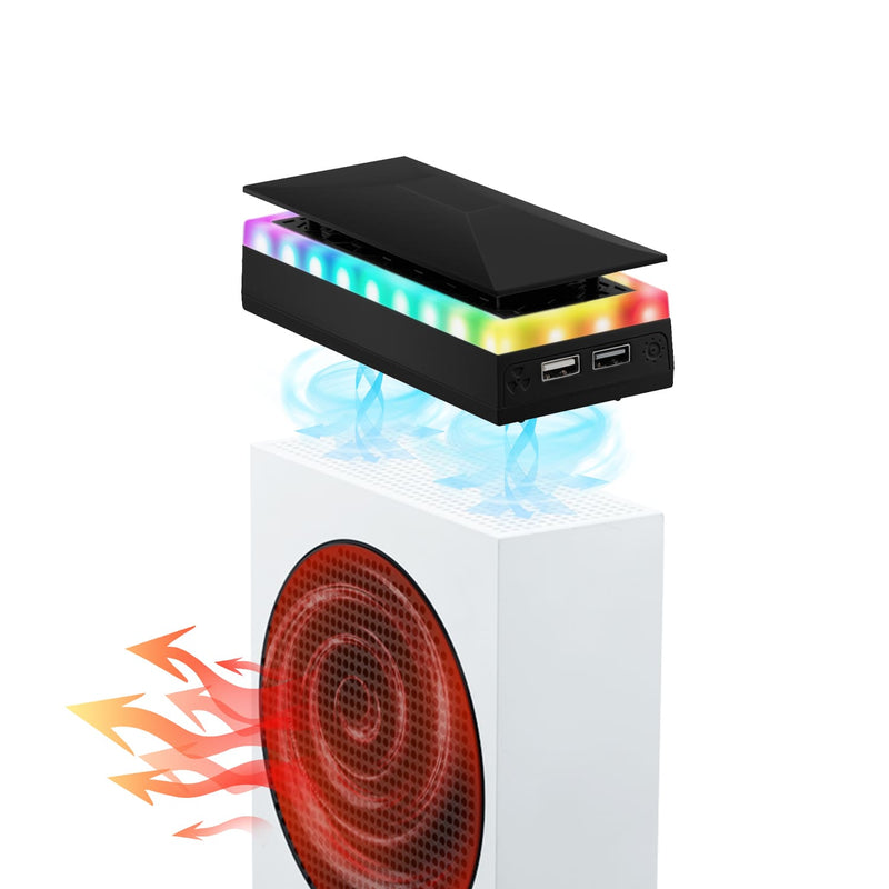 Cargue la imagen en el visor de la galería, Xbox Series S Upper Top Cooling Fan with RGB Lighting - Polar Tech Australia