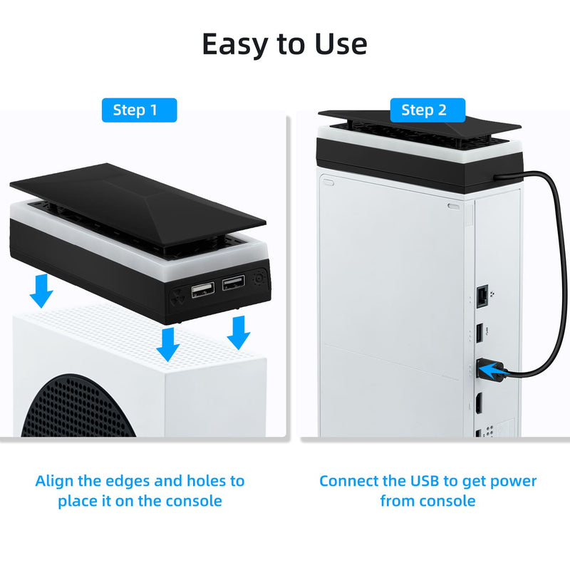 Cargue la imagen en el visor de la galería, Xbox Series S Upper Top Cooling Fan with RGB Lighting - Polar Tech Australia