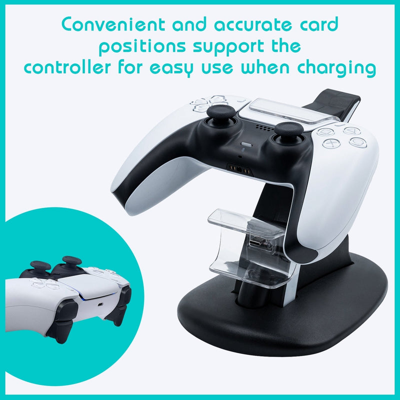 Load image into Gallery viewer, PS5 Dual Controller Charging Stand - Polar Tech Australia