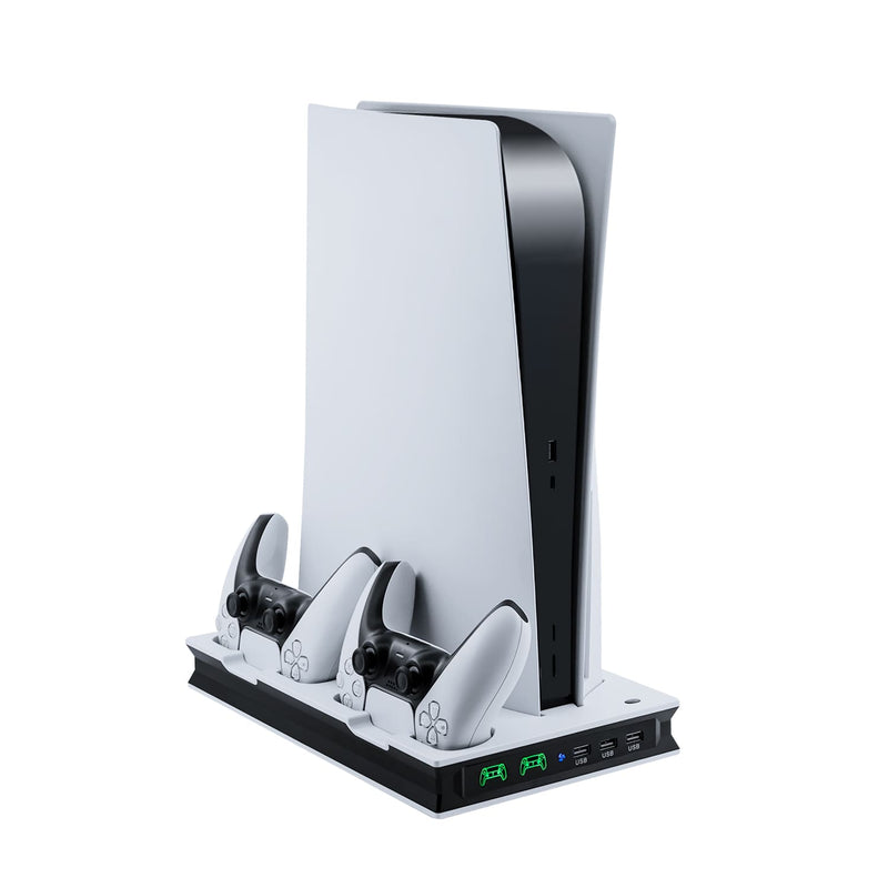 Cargue la imagen en el visor de la galería, PS5 UHD/Digitial Edition Multifunctional LED Cooling Stand with Dual Controller Charging - Polar Tech Australia