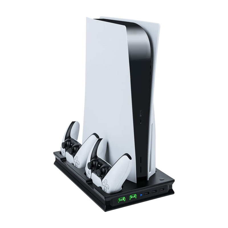 Cargue la imagen en el visor de la galería, PS5 UHD/Digitial Edition Multifunctional LED Cooling Stand with Dual Controller Charging - Polar Tech Australia